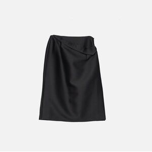 DressedUndressed Silk Wool Error Pencil Skirt in Black, Size 2, Made in Japan